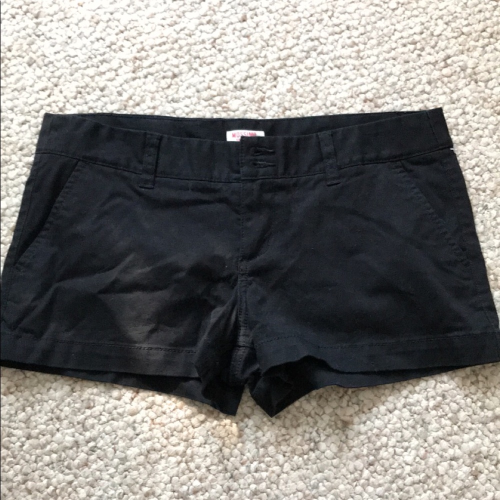 Black Low Rise Shorts
